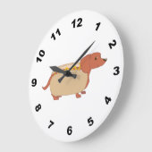 Grande Horloge Ronde Chien à chien (Angle)