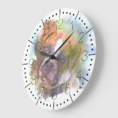 Grande Horloge Ronde Chien de boîte (Angle)