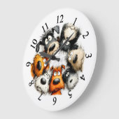 Grande Horloge Ronde Chienclov excentrique (Angle)