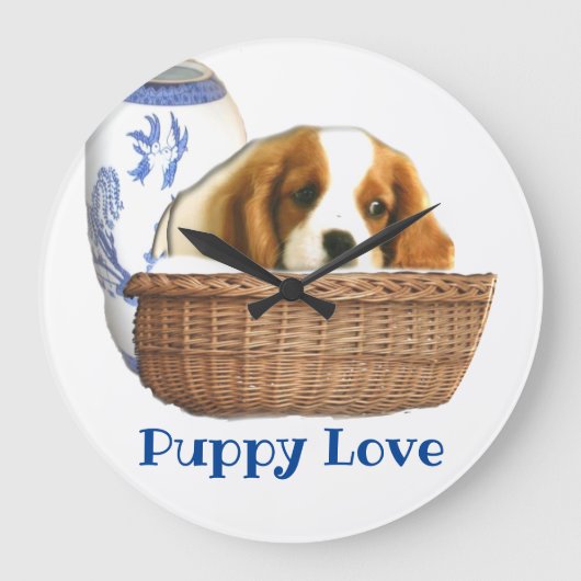 Grande Horloge Ronde Chiens de chiots (Recto)