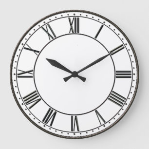 Grande Horloge Ronde Chiffre romain vintage