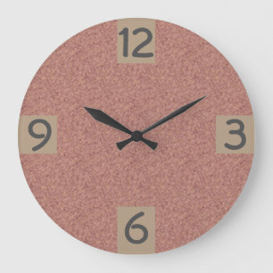 Grande Horloge Ronde Chiffres trimestriels graphiques de Minimalistic