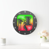 Grande Horloge Ronde Chimie lisse (Maison)