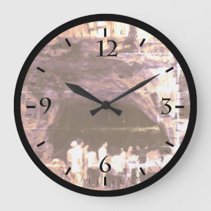Grande Horloge Ronde Chine vintage Guilin plié Brocade Hill Grand Clo