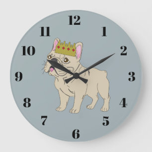 Grande Horloge Ronde Chiots royaux