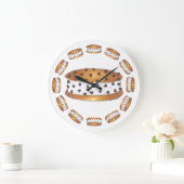 Grande Horloge Ronde Chipwich Chocolat Chip Cookie Sandwich à la crème (Maison)