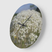 Grande Horloge Ronde Chrétien Avec Dieu Tout Est Possible (Angle)