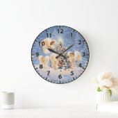 Grande Horloge Ronde Christmas Angels Wall Clock (Maison)