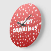 Grande Horloge Ronde Christmas Snowman (Angle)