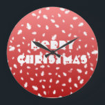 Grande Horloge Ronde Christmas Snowman<br><div class="desc">Joyeux Noël !</div>