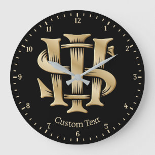 Grande Horloge Ronde Christogramme IHS