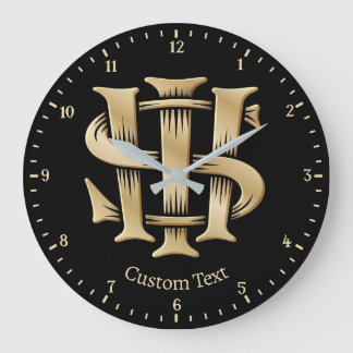 Grande Horloge Ronde Christogramme IHS