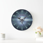 Grande Horloge Ronde Chrome Scorpio (Maison)