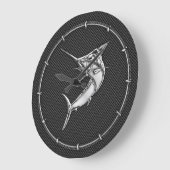 Grande Horloge Ronde Chromes marlin on carbon fiber (Angle)