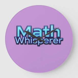 Grande Horloge Ronde Chuchoteur de maths