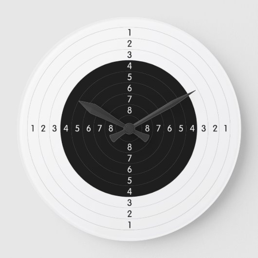 Grande Horloge Ronde Cible de plage de canons (Recto)