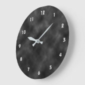 Grande Horloge Ronde Ciel noir nuageux (Angle)