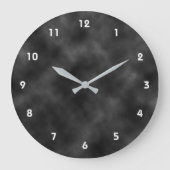 Grande Horloge Ronde Ciel noir nuageux (Recto)