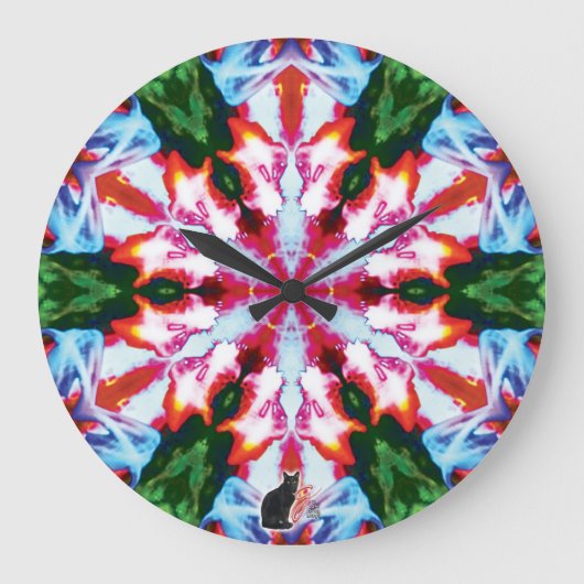 Grande Horloge Ronde Cilantro Kaleidoscope (Recto)