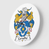 Grande Horloge Ronde Cimier Familial Carvalho (Angle)