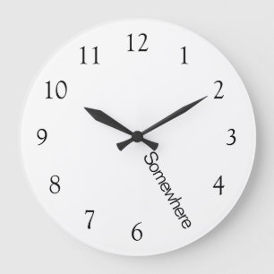 Grande Horloge Ronde Cinq heures quelque part