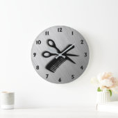 Grande Horloge Ronde Ciseau et peigne en argent (Maison)