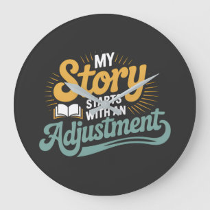 Grande Horloge Ronde Citation de la colonne vertébrale de la motivation