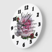 GRANDE HORLOGE RONDE CITATION DE SOEUR (Angle)