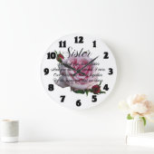 GRANDE HORLOGE RONDE CITATION DE SOEUR (Maison)