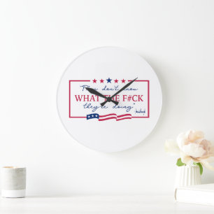 Grande Horloge Ronde Citation drôle « Ils ne savent pas ce qu'ils font