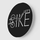 Grande Horloge Ronde Citations de VTT motivationnelles (Angle)