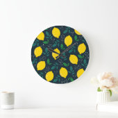 Grande Horloge Ronde Citron (Maison)