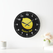 Grande Horloge Ronde Citron (Maison)