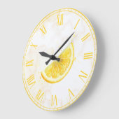Grande Horloge Ronde Citron (Angle)