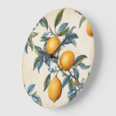 Grande Horloge Ronde Citron méditerranéen (Angle)