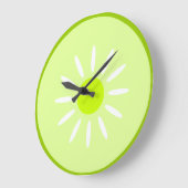 Grande Horloge Ronde Citron vert (Angle)