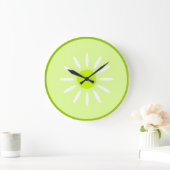 Grande Horloge Ronde Citron vert (Maison)