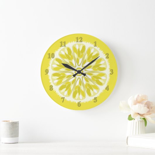 Grande Horloge Ronde Citrus (Maison)