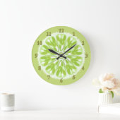 Grande Horloge Ronde Citrus Slices (Maison)