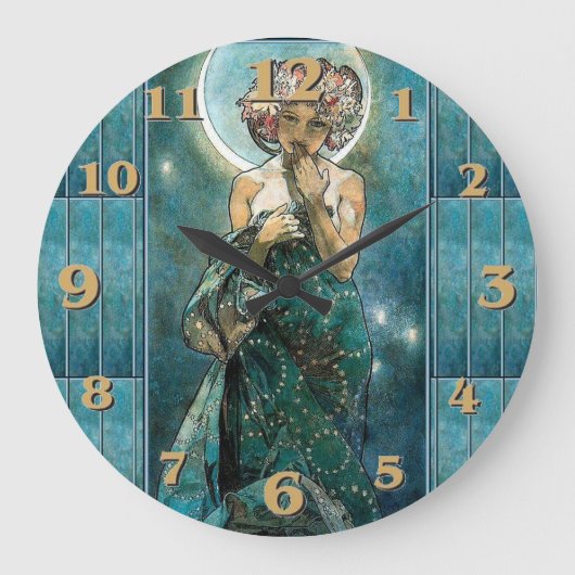 Grande Horloge Ronde Clair de Lune - Mucha (Recto)