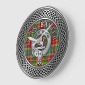 Grande Horloge Ronde Clan Baxter Crest & Tartan Knot (Angle)