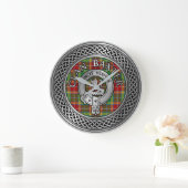Grande Horloge Ronde Clan Baxter Crest & Tartan Knot (Maison)