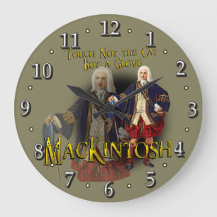 Grande Horloge Ronde Clan écossais MacKintosh Tartan