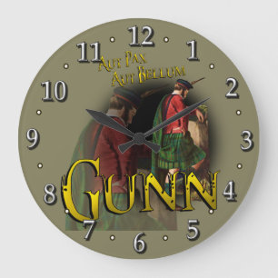 Grande Horloge Ronde Clan Gunn Tartan