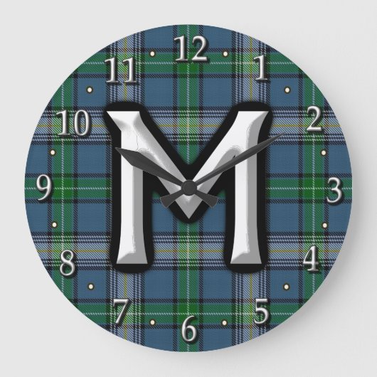 Grande Horloge Ronde Clan MacDowall McDowell Letter M (Recto)