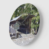 Grande Horloge Ronde Clarkson Pont couvert Alabama (Angle)