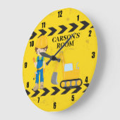 Grande Horloge Ronde Classe de Custom Kids (Angle)