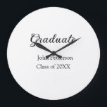 Grande Horloge Ronde Classe de fin d'études de 20XX simple graduation m<br><div class="desc">conception</div>