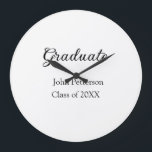 Grande Horloge Ronde Classe de fin d'études de 20XX simple graduation m<br><div class="desc">conception</div>