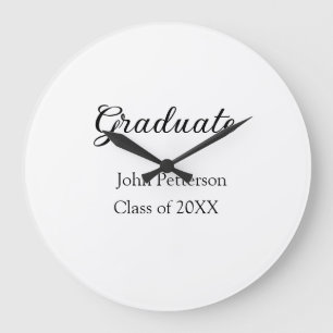 Grande Horloge Ronde Classe de fin d'études de 20XX simple graduation m